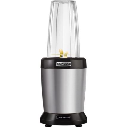 Sencor - Liquidificadora de batidos nutritivos 1000W/230V prateado