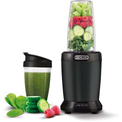 Sencor - Liquidificadora de batidos nutritivos 1000W/230V preto