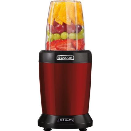 Sencor - Liquidificadora de batidos nutritivos 1000W/230V vermelha