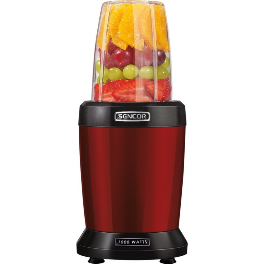 Sencor - Liquidificadora de batidos nutritivos 1000W/230V vermelha