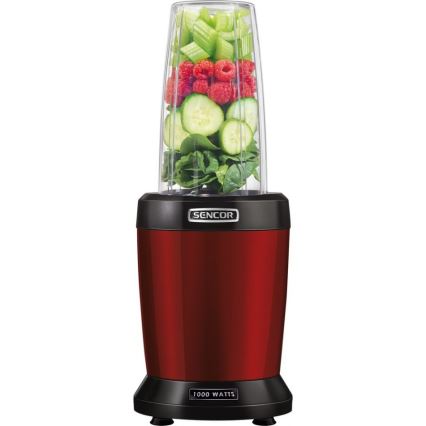 Sencor - Liquidificadora de batidos nutritivos 1000W/230V vermelha