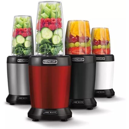 Sencor - Liquidificadora de batidos nutritivos 1000W/230V vermelha