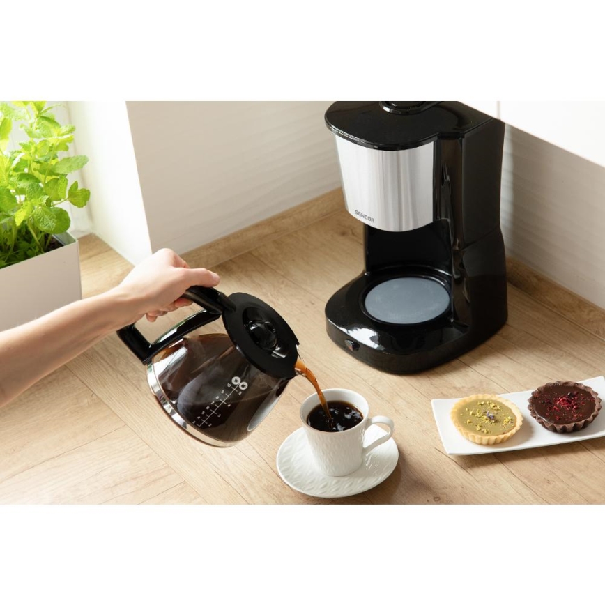 Sencor - Máquina de café 1,25 l 1000W/230V