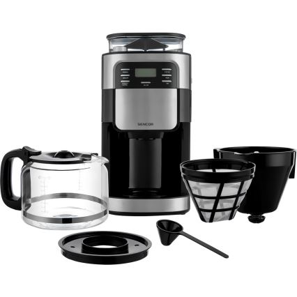 Sencor - Máquina de café 1,5 l com visor LCD 900W/230V