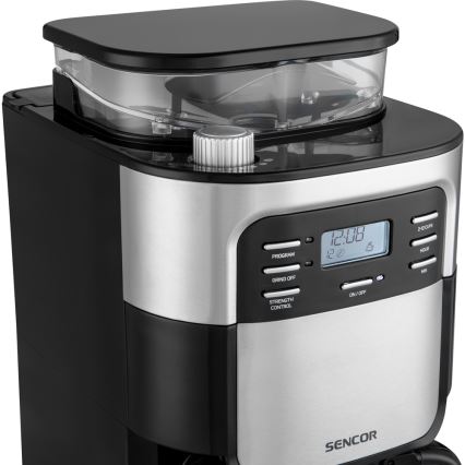 Sencor - Máquina de café 1,5 l com visor LCD 900W/230V