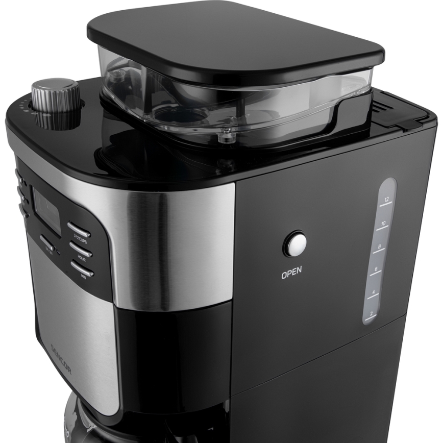 Sencor - Máquina de café 1,5 l com visor LCD 900W/230V