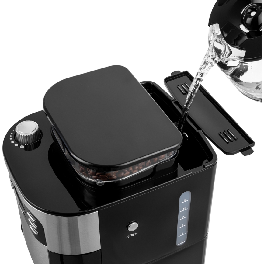 Sencor - Máquina de café 1,5 l com visor LCD 900W/230V