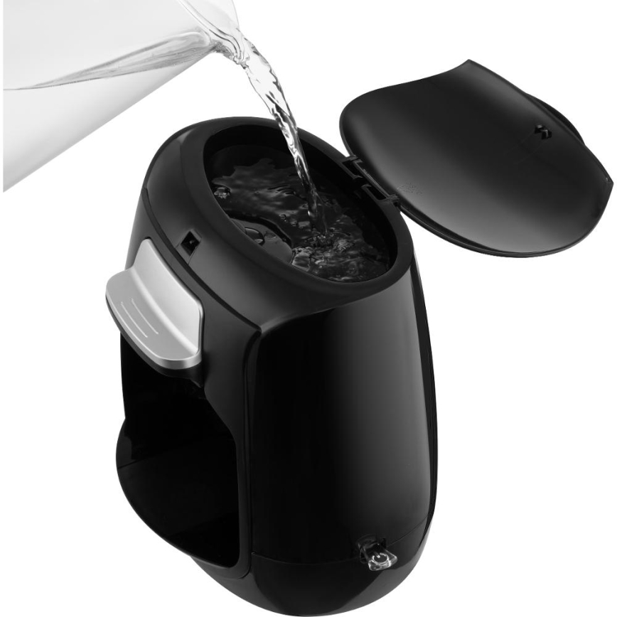 Sencor - Máquina de café com duas canecas 500W/230V preto