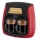 Sencor - Máquina de café com duas canecas 500W/230V vermelho/preto