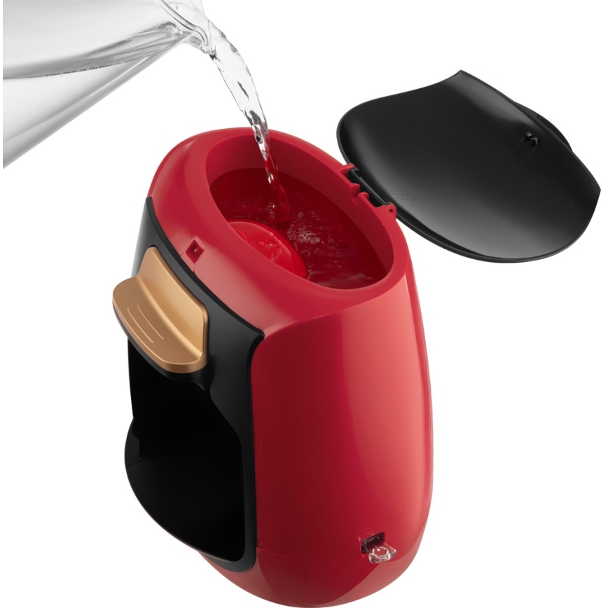 Sencor - Máquina de café com duas canecas 500W/230V vermelho/preto