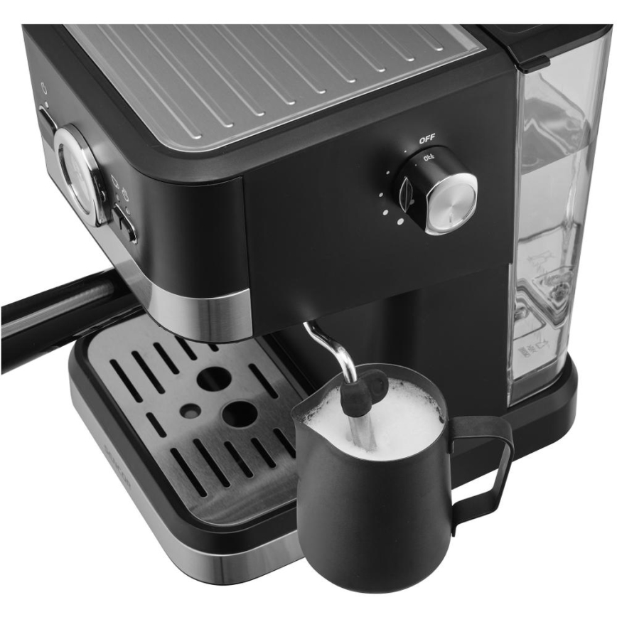 Sencor - Máquina de café com manivela espresso 1050W/230V preto/cromado mate