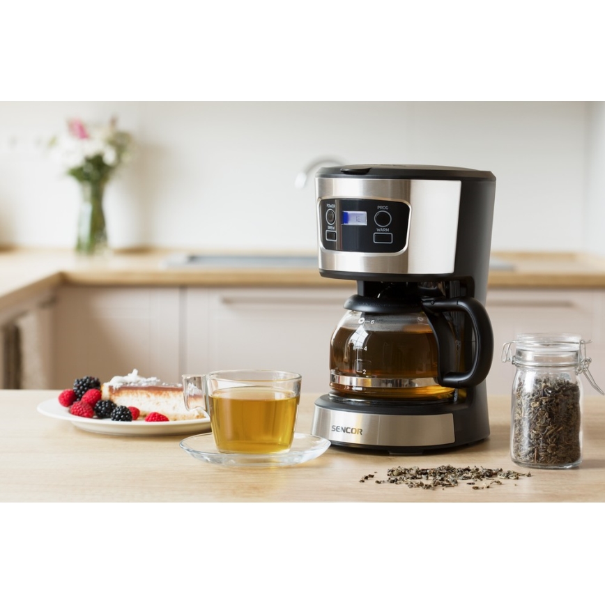 Sencor - Máquina de café com visor LCD 700W/230V
