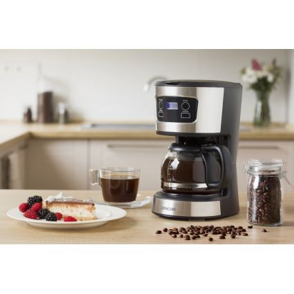 Sencor - Máquina de café com visor LCD 700W/230V