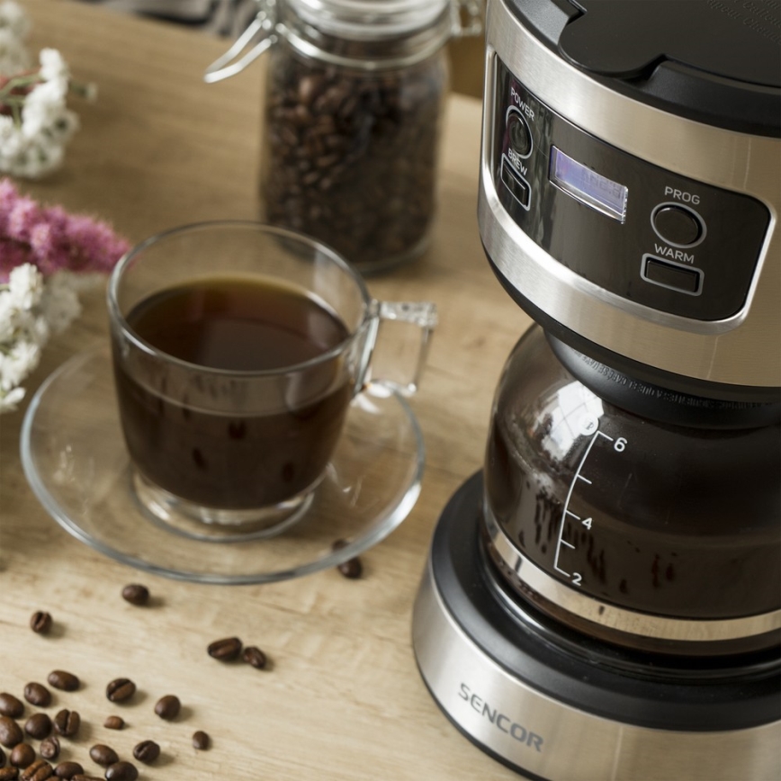 Sencor - Máquina de café com visor LCD 700W/230V