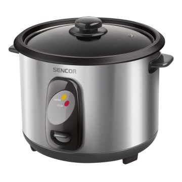 Sencor - Máquina de cozer arroz 500W/230V 1,5 l aço inoxidável