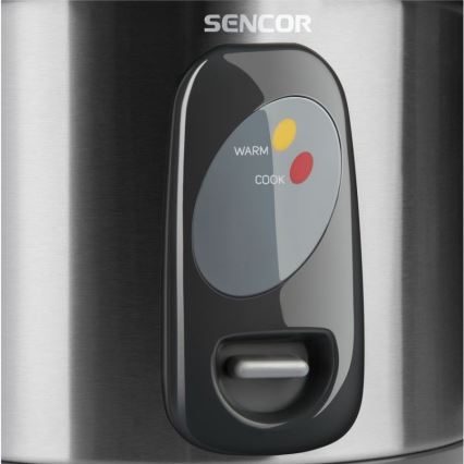 Sencor - Máquina de cozer arroz 500W/230V 1,5 l aço inoxidável