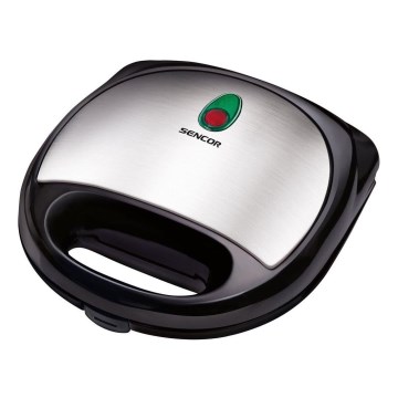 Sencor - Máquina para sanduiches 700W/230V preto/prateado