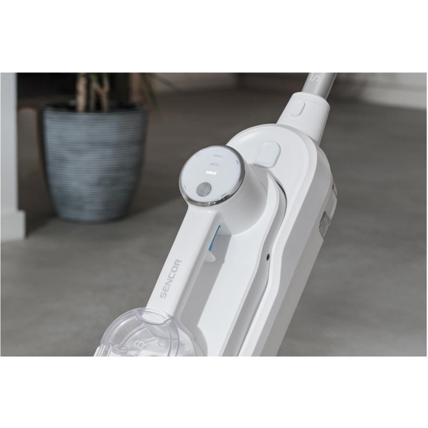 Sencor - Multifuncional esfregona com vapor 2em1 1500W/230V IPX4 branco