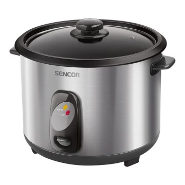 Sencor - Panela de arroz 1000W/230V 2,8 l de aço inoxidável