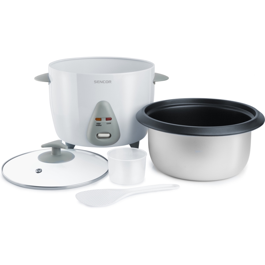 Sencor - Panela de arroz 500W/230V 1,5 l branco