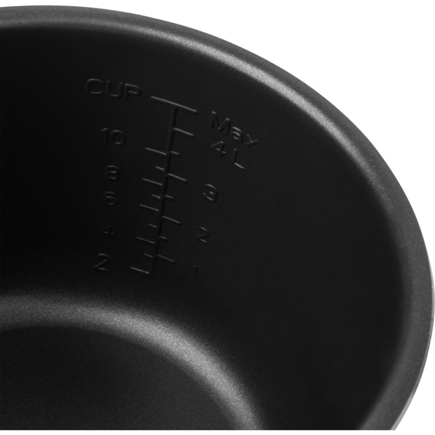 Sencor - Panela de pressão elétrica multifuncional 5,5 l 1000W/230V branco/preto