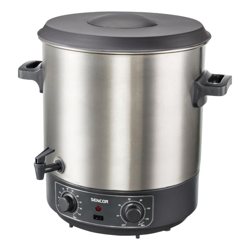 Sencor - Panela para Conservas 27 l 1800W/230V aço inoxidável/cinzento