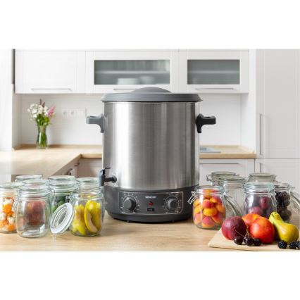 Sencor - Panela para Conservas 27 l 1800W/230V aço inoxidável/cinzento