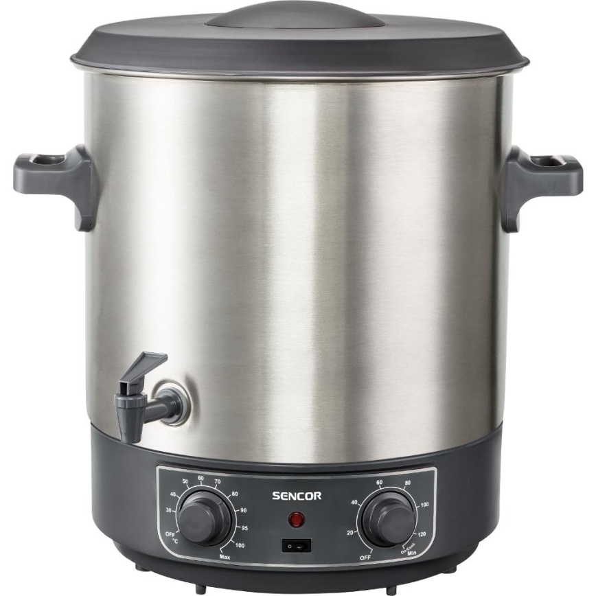 Sencor - Panela para Conservas 27 l 1800W/230V aço inoxidável/cinzento
