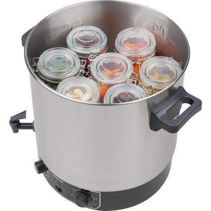 Sencor - Panela para Conservas 27 l 1800W/230V aço inoxidável/cinzento