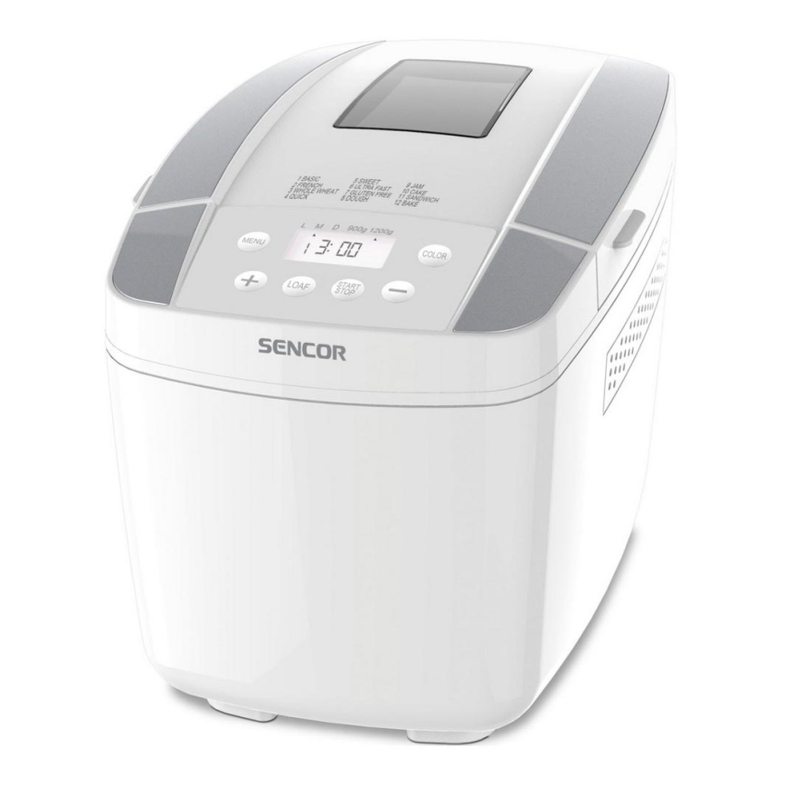 Sencor - Panificadora de pão caseiro com ecrã LCD 800W/230V