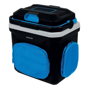 Sencor - Portátil frigorífico para automóvel 24 l 60W/12V/230V preto/azul