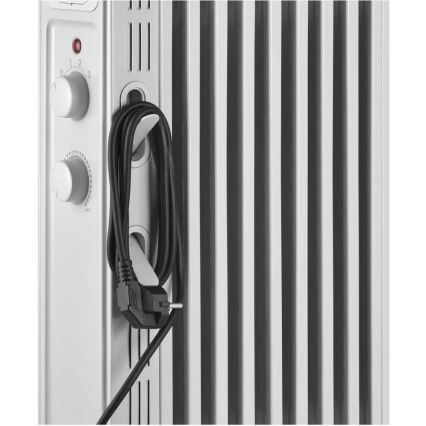 Sencor - Radiador a óleo com 9 aletas 800/1200/2000W/230V branco