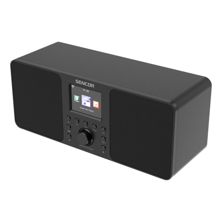 Sencor - Rádio de Internet 20W/5V Wi-Fi com comando à distância