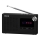 Sencor - Receptor de rádio portátil PLL FM 5W 800 mAh 3,7V USB e MicroSD