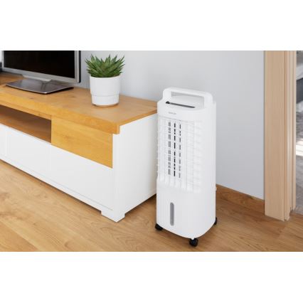 Sencor - Refrigerador de ar móvel com visor LED 3 em 1 45W/230V branco + controlo remoto