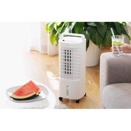 Sencor - Refrigerador de ar móvel com visor LED 3 em 1 45W/230V branco + controlo remoto