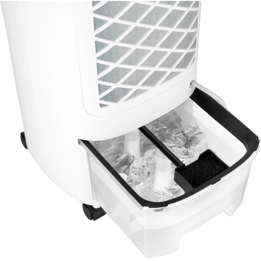 Sencor - Refrigerador de ar móvel com visor LED 3 em 1 45W/230V branco + controlo remoto