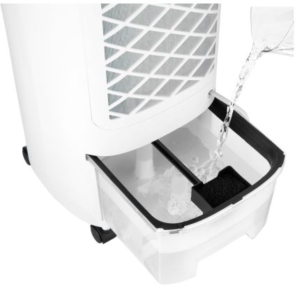 Sencor - Refrigerador de ar móvel com visor LED 3 em 1 45W/230V branco + controlo remoto