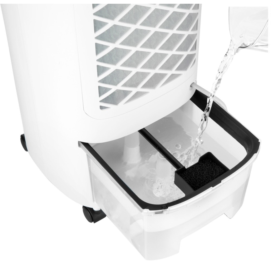 Sencor - Refrigerador de ar móvel com visor LED 3 em 1 45W/230V branco + controlo remoto