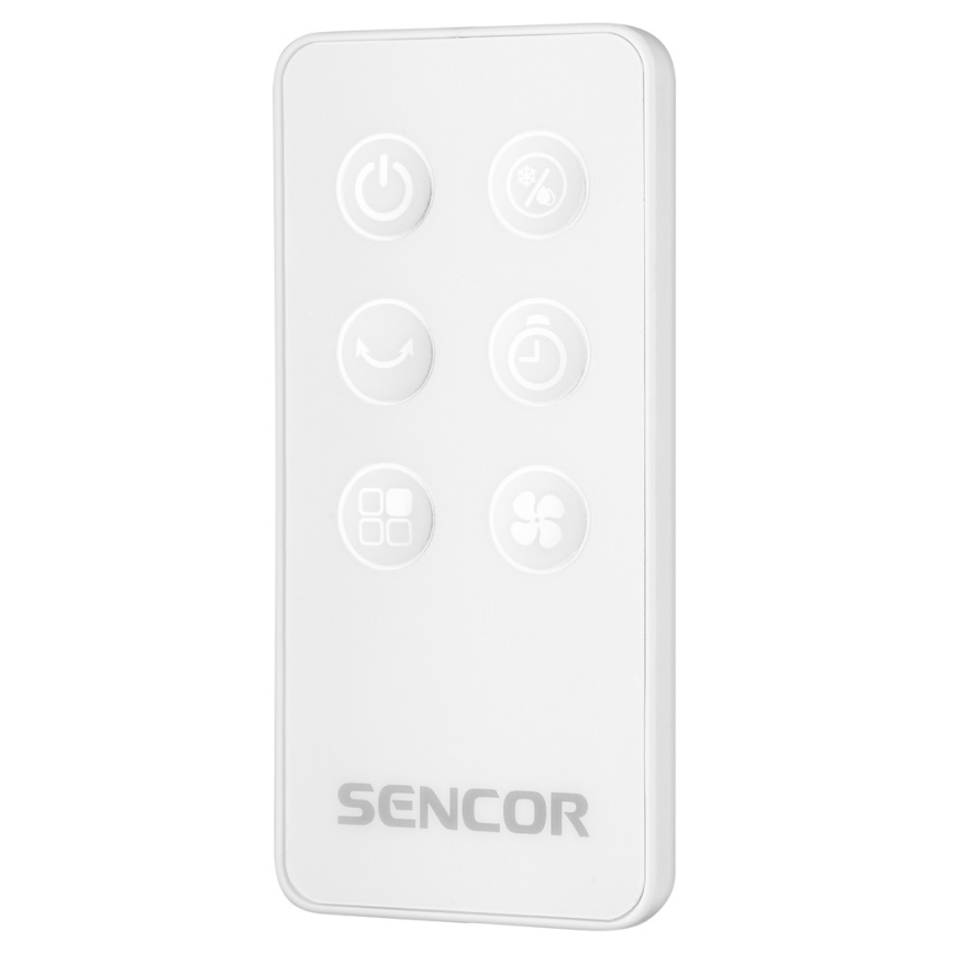 Sencor - Refrigerador de ar móvel com visor LED 3 em 1 45W/230V branco + controlo remoto