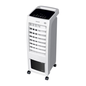 Sencor - Refrigerador de ar portátil com ecrã LED 3em1 70W/230V branco + comando