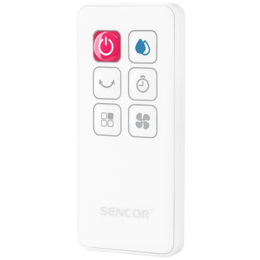Sencor - Refrigerador de ar portátil com ecrã LED 3em1 70W/230V branco + comando