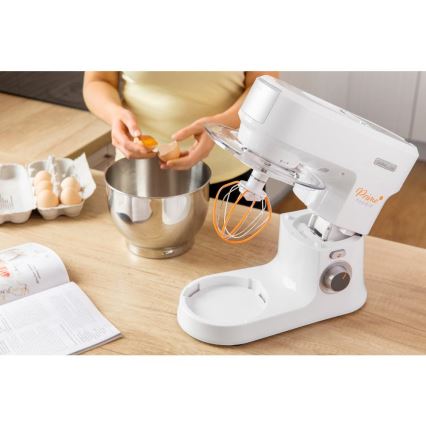 Sencor - Robô de cozinha com taça em aço inoxidável 1000W/230V branco