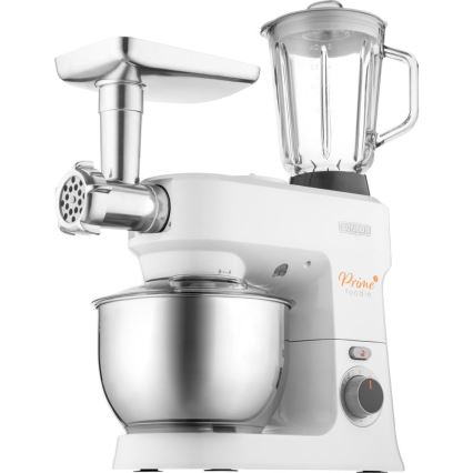 Sencor - Robô de cozinha com taça em aço inoxidável 1000W/230V branco
