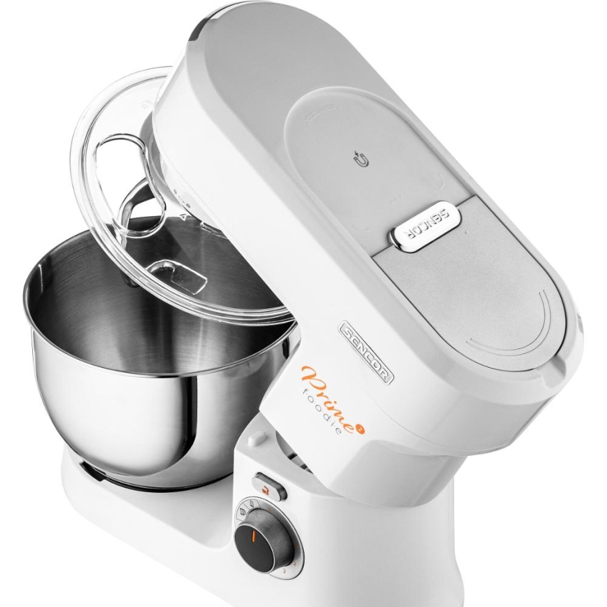 Sencor - Robô de cozinha com taça em aço inoxidável 1000W/230V branco