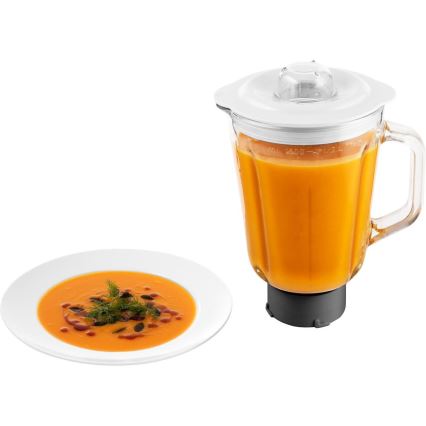 Sencor - Robô de cozinha com taça em aço inoxidável 1000W/230V branco
