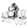 Sencor - Robô de cozinha com taça em aço inoxidável 1000W/230V cinzento