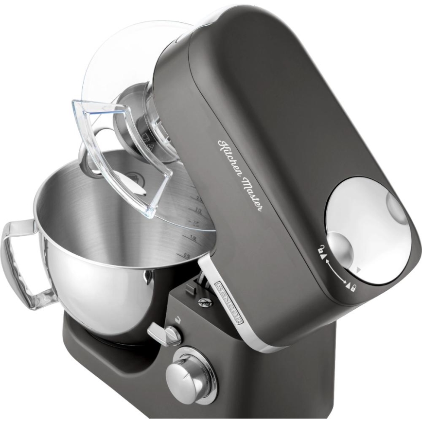 Sencor - Robô de cozinha com taça em aço inoxidável 1000W/230V cinzento