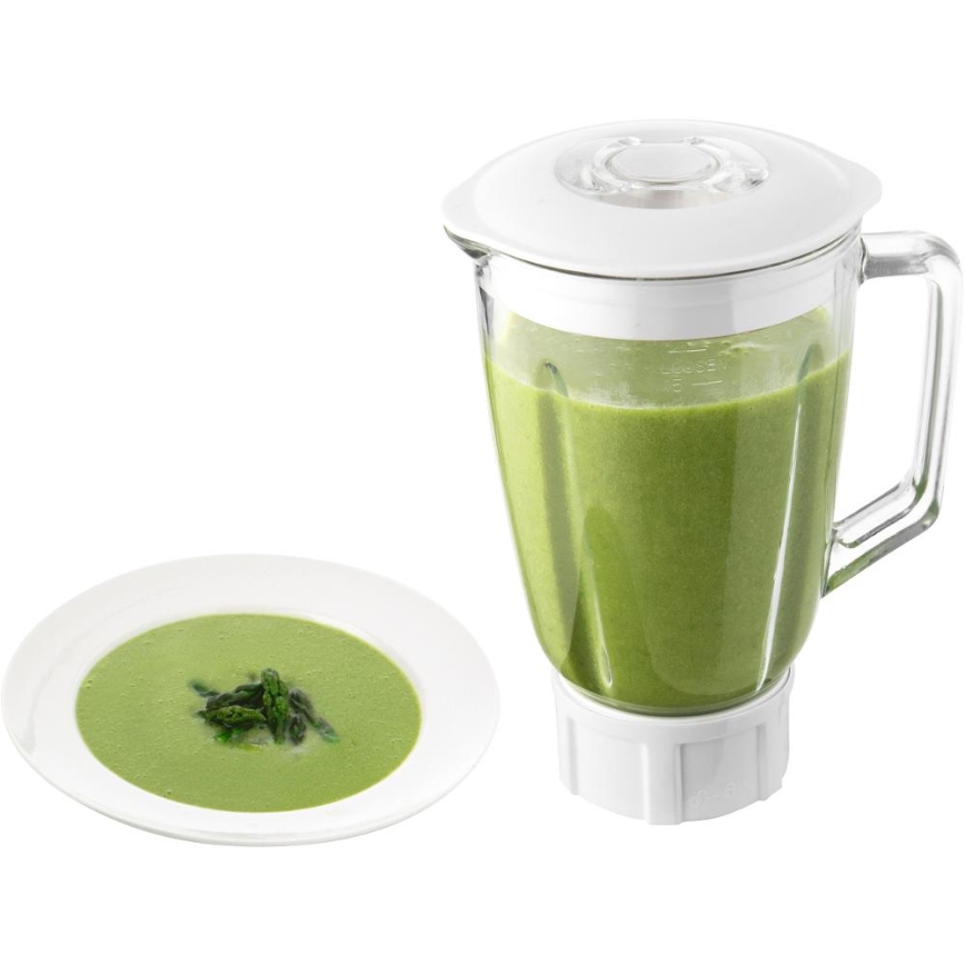 Sencor - Robô de cozinha com taça em aço inoxidável 1000W/230V cinzento