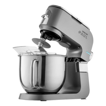 Sencor - Robô de cozinha com taça em aço inoxidável 1700W/230V cromado mate